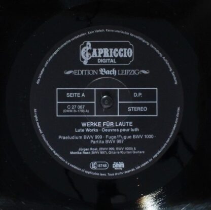 Capriccio C 27 067 - Johann Sebastian Bach, Monika Rost, Jürgen - Image 4