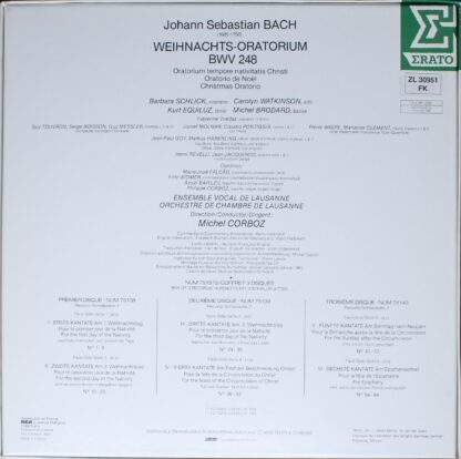 Erato NUM 751373 - Johann Sebastian Bach, Solistes de l'Ensemble - Image 2