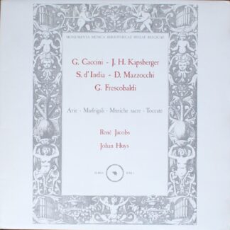 Alpha (34) BNB 1 - René Jacobs, Johan Huys - G. Caccini - J.H. K