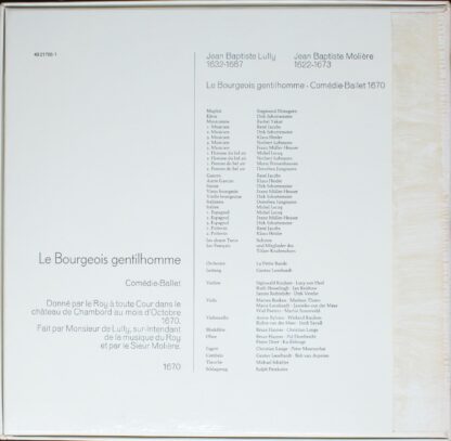 BASF 49 21705-1 - Jean-Baptiste Lully, Molière, La Petite Bande, - Image 2