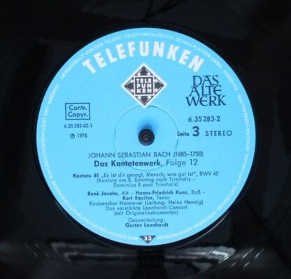 Telefunken 6.35283 EX - Johann Sebastian Bach - Das Kantatenwerk - Image 11