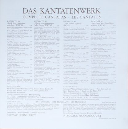 Telefunken 6.35269 EX - Johann Sebastian Bach - Kantatenwerk · C - Image 5