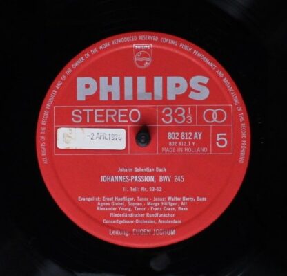 Philips S-C 71 AX 303 - Johann Sebastian Bach, Agnes Giebel, Mar - Image 10