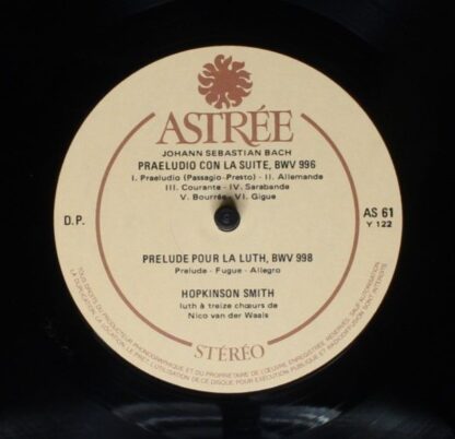 Astree AS 912 - Johann Sebastian Bach,Hopkinson Smith - L'Œuvre - Image 6