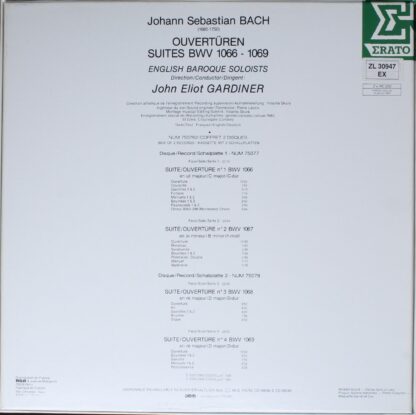 Erato NUM 750762 - Johann Sebastian Bach, The English Baroque So - Image 2