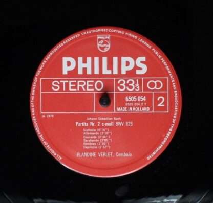 Philips 6769 750 - Johann Sebastian Bach, Blandine Verlet, Jean - Image 6
