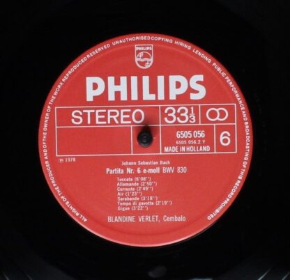 Philips 6769 750 - Johann Sebastian Bach, Blandine Verlet, Jean - Image 10