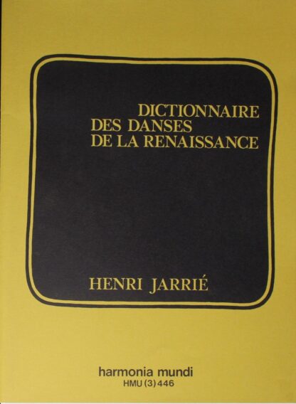 Harmonia Mundi HMU 3446 - Various - Dictionnaire Des Danses De L - Image 4