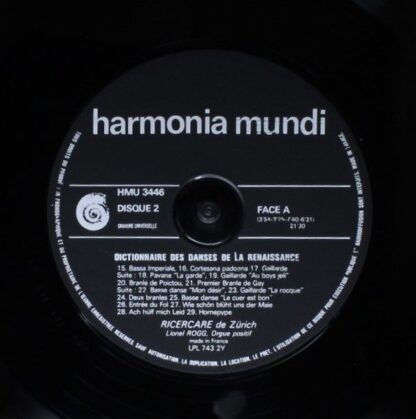 Harmonia Mundi HMU 3446 - Various - Dictionnaire Des Danses De L - Image 7