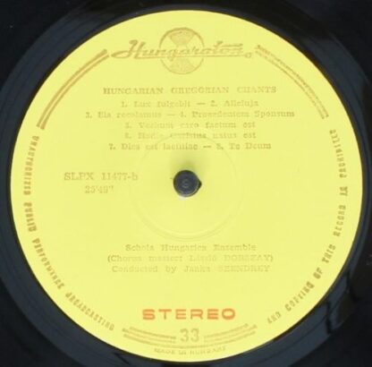 Hungaroton LPX 11477 - Schola Hungarica - Gregorian Chant From H - Image 5