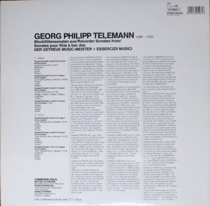 EMI 1695961 - Georg Philipp Telemann, Camerata Köln - Sonaten Au - Image 2