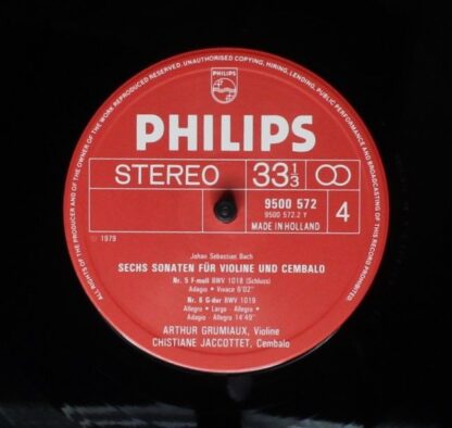 Philips 6769 017 - Johann Sebastian Bach, Arthur Grumiaux, Chris - Image 8
