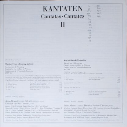 Archiv Produktion 2722 019 - Johann Sebastian Bach - Kantaten II - Image 3
