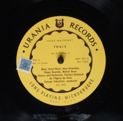 Urania Records (3) URLP 227 - Jules Massenet, Geori Boué, Jean G - Image 7