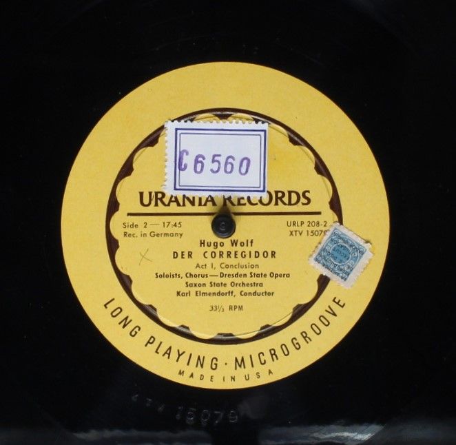Urania Records (3) URLP-208 - Hugo Wolf - Der Corregidor - Image 7