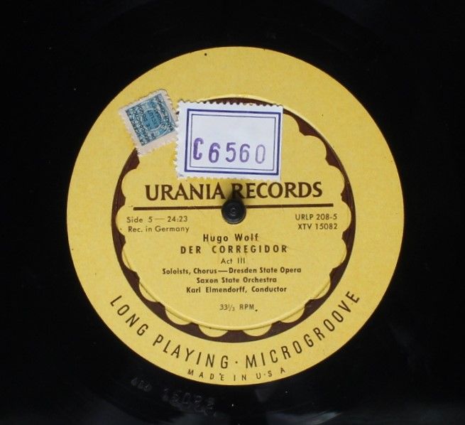 Urania Records (3) URLP-208 - Hugo Wolf - Der Corregidor - Image 8