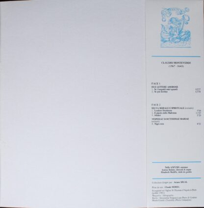 ARION ARN 38633 - Claudio Monteverdi, Nella Anfuso, Arsène Bedoi - Image 3
