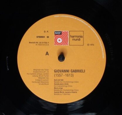 Harmonia Mundi 25 21750-7 - Giovanni Gabrieli, Roland de Lassus, - Image 5
