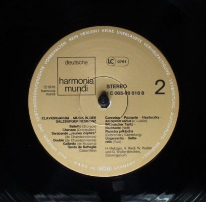 Deutsche Harmonia Mundi 1C 065-99818 - Various - Claviorganum (M - Image 6