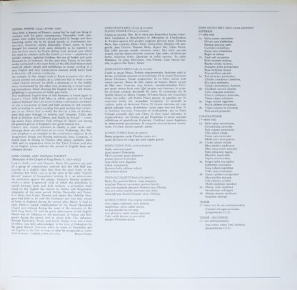 BASF 25 22064-8 - John Dunstable, Pro Cantione Antiqua, Bruno Tu - Image 4