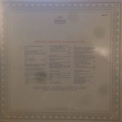 Archiv Produktion 198 477 - Johann Sebastian Bach - Kantaten • C - Image 4