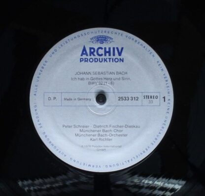 Archiv Produktion 2533 312 - Johann Sebastian Bach, Edith Mathis - Image 5