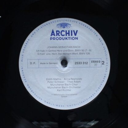 Archiv Produktion 2533 312 - Johann Sebastian Bach, Edith Mathis - Image 6