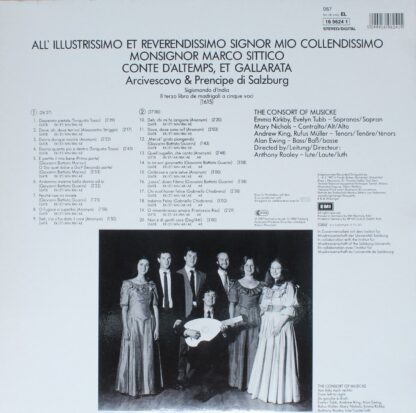 deutsche harmonia mundi Digital 16 9624 1 - Sigismondo D'India, - Image 2