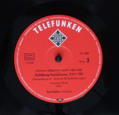 Telefunken 6.41337 AG - Johann Sebastian Bach, Karl Richter - Go - Image 4