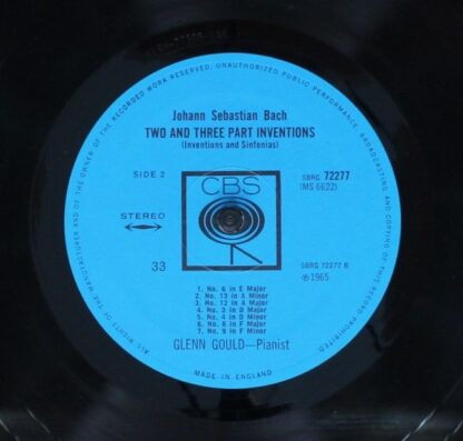 Columbia Masterworks MS 6622 - Glenn Gould, Johann Sebastian Bac - Image 4