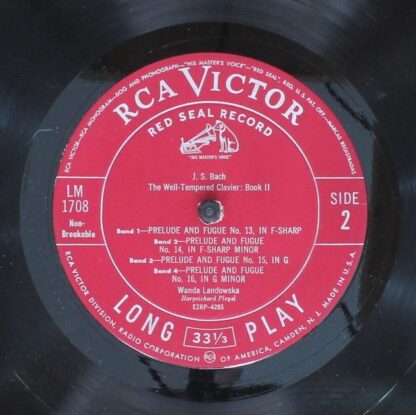 RCA Victor Red Seal LM-1708-C - Johann Sebastian Bach, Wanda Lan - Image 4