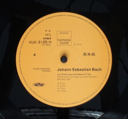 Deutsche Harmonia Mundi KUX-3125-H - Johann Sebastian Bach, Gust - Image 3