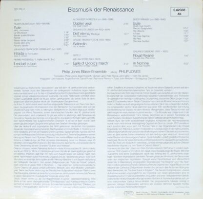 DECCA 6.42338 AS - Philip Jones Brass Ensemble - Blasmusik Der R - Image 2