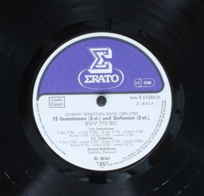 Erato ZL 30561 - Johann Sebastian Bach, Zuzana Růžičková - 15 In - Image 3