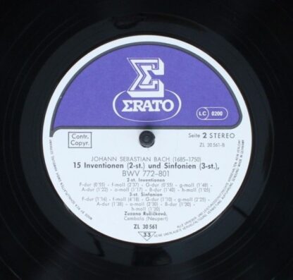 Erato ZL 30561 - Johann Sebastian Bach, Zuzana Růžičková - 15 In - Image 4
