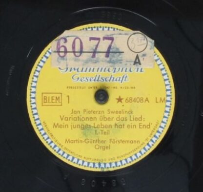 Deutsche Grammophon 68408 LM - Jan Pieterszoon Sweelinck, Martin