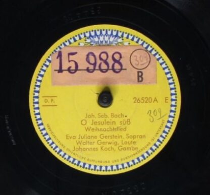 Deutsche Grammophon 26520 - Johann Sebastian Bach - Ich Steh' An - Image 2