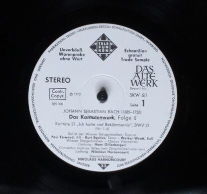 Telefunken SKW 6/1-2 - Johann Sebastian Bach - Das Kantatenwerk - Image 5