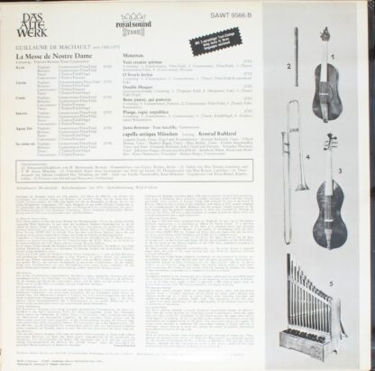 Telefunken SAWT 9566-B - Guillaume de Machaut, Capella Antiqua M - Image 2