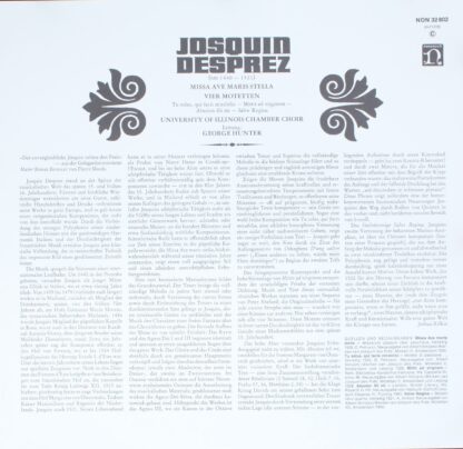 Nonesuch Records NON 32 802 - Josquin Des Prés, University Of Il - Image 3