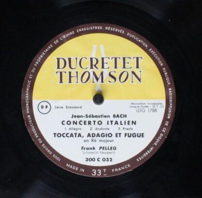 Ducretet Thomson LDG 1787/88 - Johann Sebastian Bach, Frank Pell - Image 4