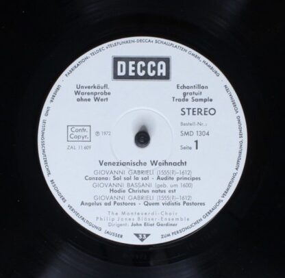 DECCA SMD 1304 - The Monteverdi Choir, Philip Jones Brass Ensemb - Image 3