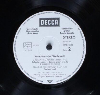 DECCA SMD 1304 - The Monteverdi Choir, Philip Jones Brass Ensemb - Image 4