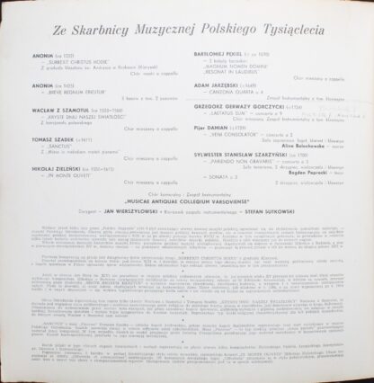 Polskie Nagrania Muza XL 0100 - Musicae Antiquae Collegium Varso - Image 3