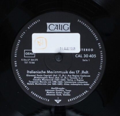 Calig CAL 30405 Stereo - Stefano Bernardi (2), Giovanni Paolo Ca - Image 3