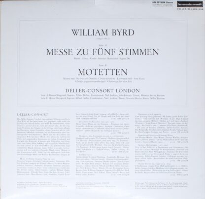 Harmonia Mundi HM 30706 M - William Byrd, Deller Consort - Messe - Image 2