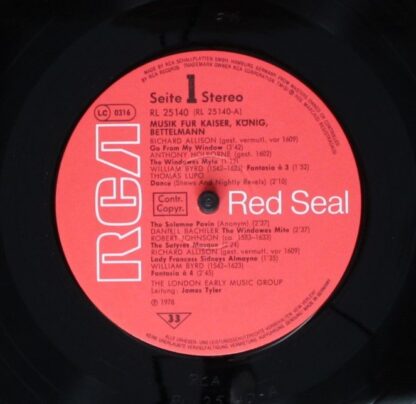 RCA Red Seal RL 25140 - The London Early Music Group, James Tyle - Image 3