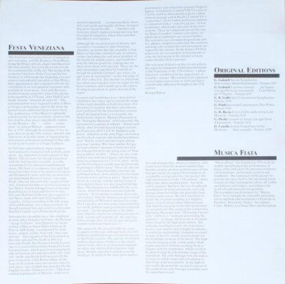 FSM FSM 68 705 - Musica Fiata, Giovanni Gabrieli, Giovanni Picch - Image 3