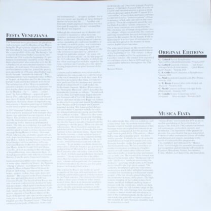 FSM FSM 68 705 - Musica Fiata, Giovanni Gabrieli, Giovanni Picch - Image 3