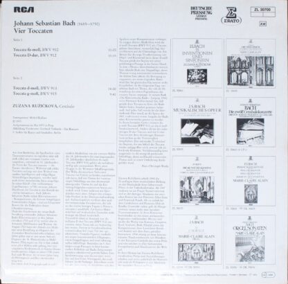 Erato ZL 30700 - Johann Sebastian Bach, Zuzana Růžičková - Vier - Image 2